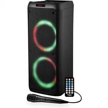 FestiSound Enceinte 2X Boomer 20cm à LED RVB