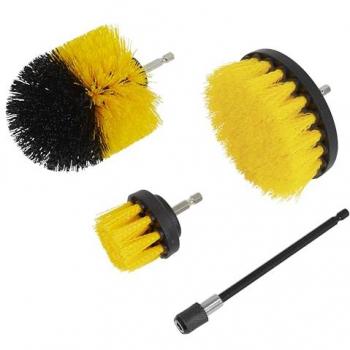 Sealey 4 Piece Hex Shank Drill Scrubbing Brush Set
