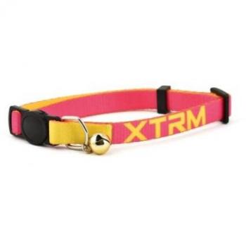 Collier lumineux Nayeco X‑Trm fuchsia chat 22‑33 cm