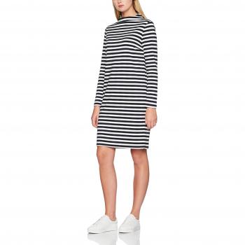 Vila Damen Kleid Vifaunas L/S High Neck Dress-Noos, Mehrfarbig, Größe L