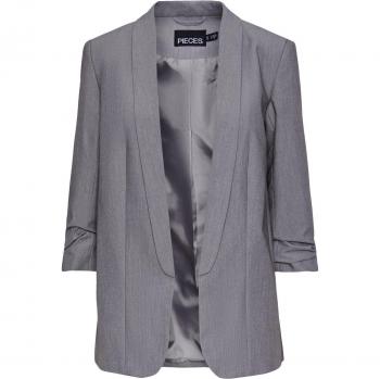 Pieces Blazer 3/4 Donna Grigio Chiaro 2XL