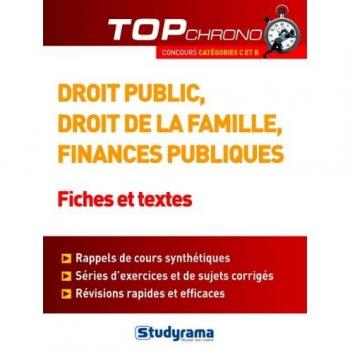 Droit public, droit de la famille, finances publiques