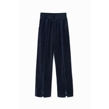 Pantalon large en tissu doux Desigual BLEU M pour Femme