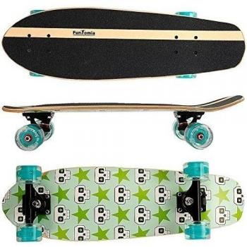 Skateboard FunTomia® 7 capas de arce canadiense o bambú