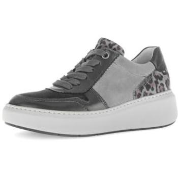 GABOR Keilsneaker 41 Grau Ziegenleder Halbschuhe für Damen