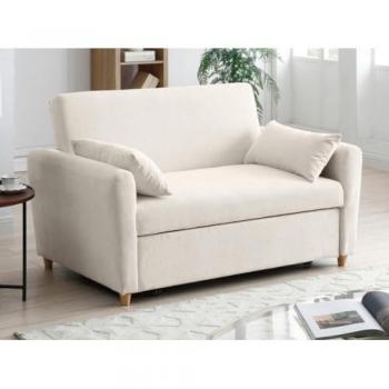 Sofá Cama Pana Beige AYLA 2 Personas