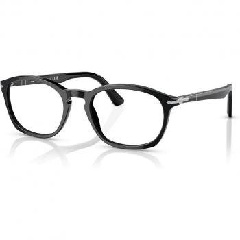 Persol PO3303V 95 | Occhiali da Vista Graduati | Prova Online | Unisex | Plastica | Rettangolari | Nero