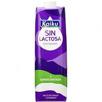 Kaiku Leche sin Lactosa Semidesnatada, 6 x 1000ml