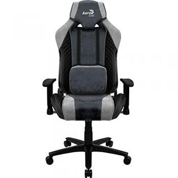 Aerocool BARON AeroSuede Silla para videojuegos Azul, Gris