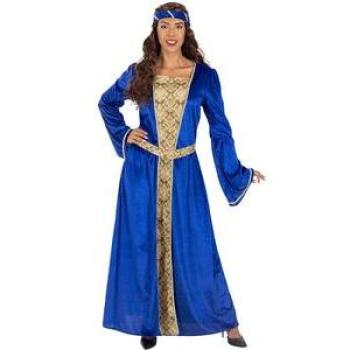 Atuendo de Princesa Medieval Azul Mujer L