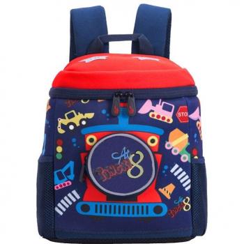 Mochila para niños y niñas, temática de dibujos animados, color rosa