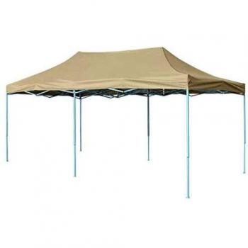 Gazebo Pieghevole 3x6 m Crema