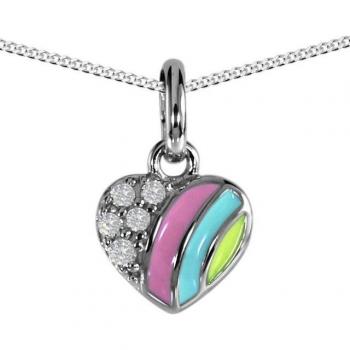 OSTSEE-SCHMUCK Damenkette mit Herzanhänger