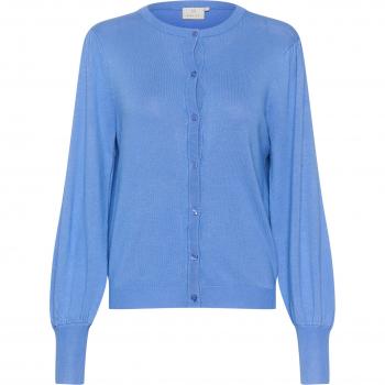 Kaffe Marinefarbener Cardigan mit Knöpfen, Größe S