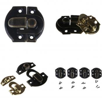 4 Pcs 26x29mm Bronze Gold Trunk Hasp Latches