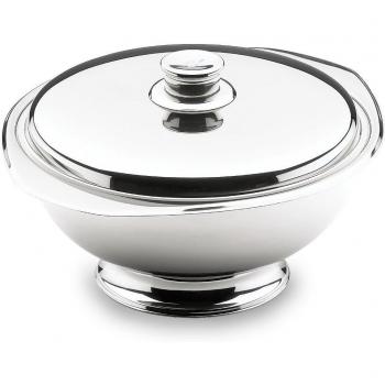Sopera con base de acero inoxidable, diámetro 24 cm, modelo Lacor