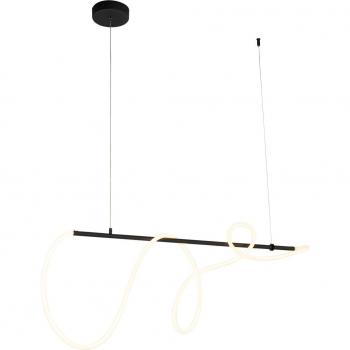 QAZQA Design Black Hanging Lamp, LED, 3‑Step Dimming