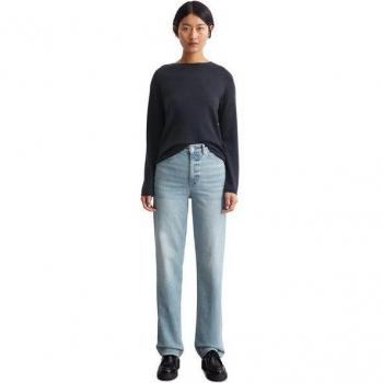 Marc O'Polo klassischer Pullover aus Merinowolle, marine