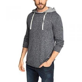 ESPRIT Suéter con Capucha para Hombre Gris (Dark Grey 020)