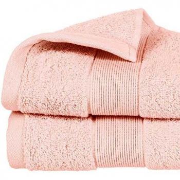 Serviette douce rose 50 x 90 cm en coton