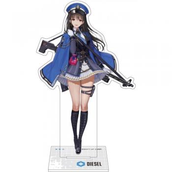 Algernon Products “Diesel” Acrylic Showcase Stand – 120 mm Height, 43–106 mm Wide