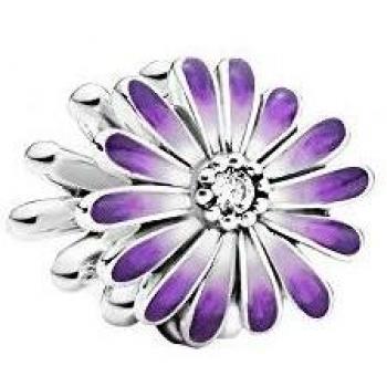 PANDORA Charm Marguerite Violette Argent 798775C02