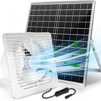 Ventilateur 8 Extraction solaire 22W Hangar
