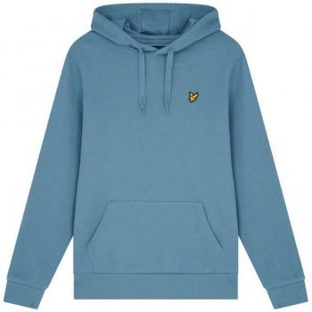 Lyle & Scott Sudadera Capucha “Skipton Blue” – 100% algodón, Hombre