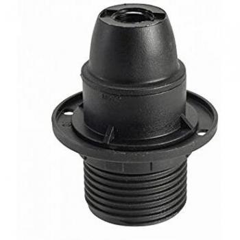 Douille E14 plastique + bague noire