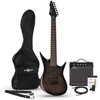 Harlem 7 Electric Guitar + 15W Amp Pack Trans Black