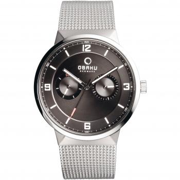 Men's Obaku Ler Black Dial Watch