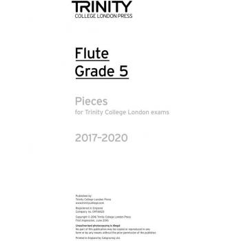 Trinity College London: Flute Exam Pieces Grade 5 2017 to 2020