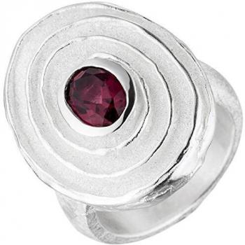 Silber-Rhodolith Chic Ring – 925 Sterling, 58 mm