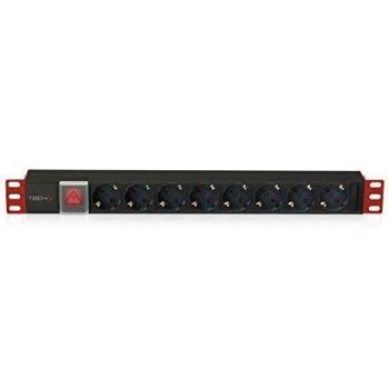 Multipresa Rack 19'' 8 Posti con Interruttore Tipo Tedesco