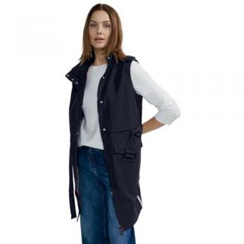 CECIL Trench-Look-Weste Blau
