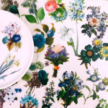 60PCS Romantic Flower Scrapbook Stickers