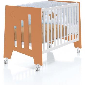Lit Bébé Alondra 60x120 cm – Terracotta Cododo 5en1, Orange