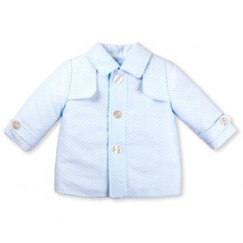 Jungenbaby-Mantel TUTTO PICCOLO – CRIQUET 8627W15 – Größe 62 – Blaue Variante