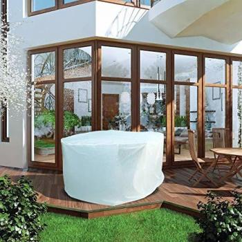 Housse de Table Ronde de Jardin Résistante