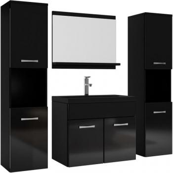 Mobiletto Lavabo “Montreal XL” 60 cm – Nero