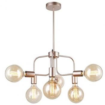 Plafonnier Acier 6 Bras Italux