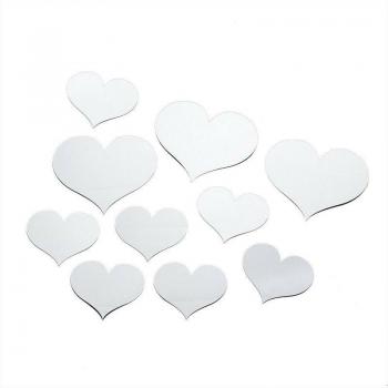 Calcomanías Acrílicas de Corazón para Decoración, 10 Piezas