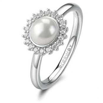 Brosway Bague Infinite Blanche en Argent et Zircone 54 mm