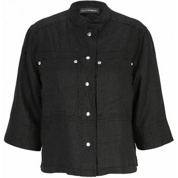 Leinenjacke für Damen von Doris Streich (Schwarz, 44)