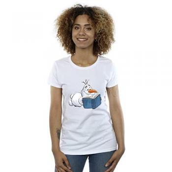 Disney Olaf Reading Cotton T-Shirt
