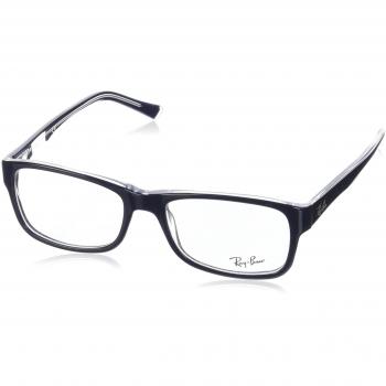Ray-Ban Women's 0RX 5268 5739 55 Optical Frames (Top Blue On Transparent)