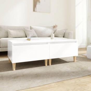 Mesa Adicional Contrachapada Blanca Brillante 50x46x35