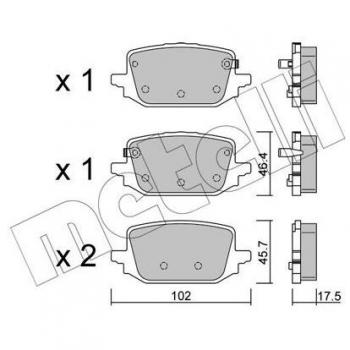 METELLI Freno a disco Kit 22‑1366‑0