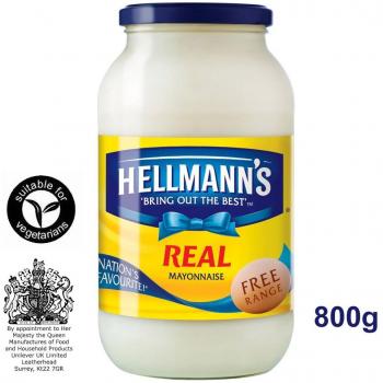 Hellmanns Authentische Mayonnaise 800 g – Amerikanischer Favorit