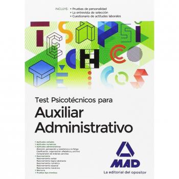 Test psicotecnicos auxiliar advo (Tapa blanda).